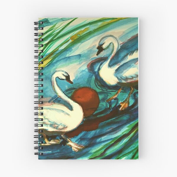 Item preview, Swans from Martówka, Toruń, Playing Ball at Sunset designed and sold by Marzena Salwowska.