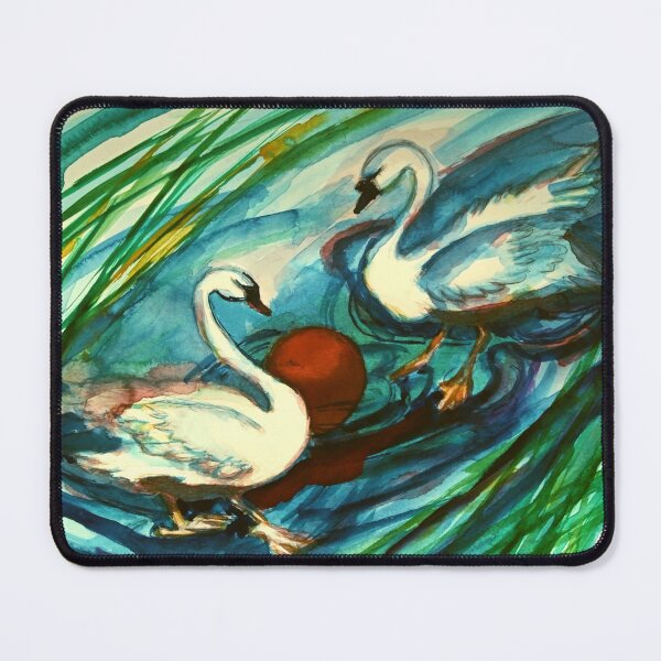 Item preview, Swans from Martówka, Toruń, Playing Ball at Sunset designed and sold by Marzena Salwowska.