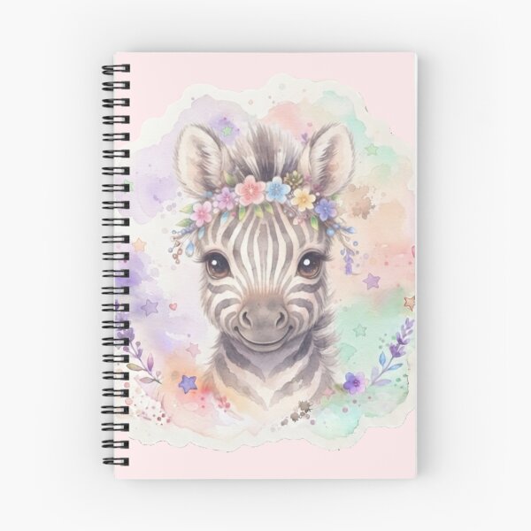 Item preview, Pastel Kawaii Zebra Floral Crown Coffee Mug & Cute Safari Animal Sticker designed and sold by Miming.