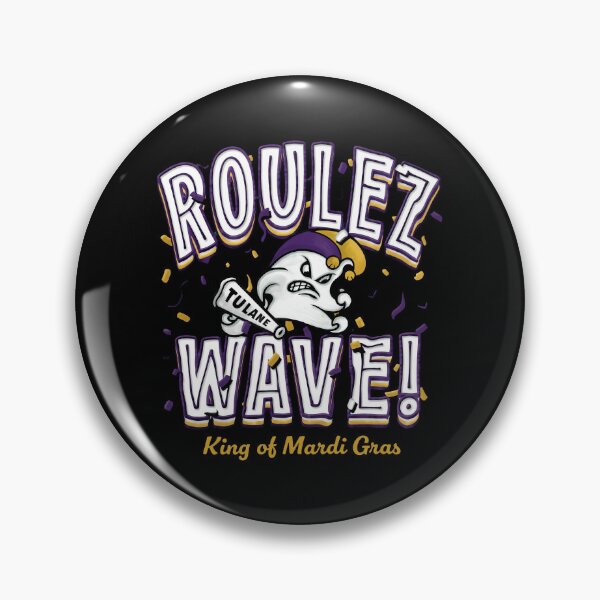 Item preview, Tulane Roulez Wave King Of Mardi Gras designed and sold by ismaelgeme.