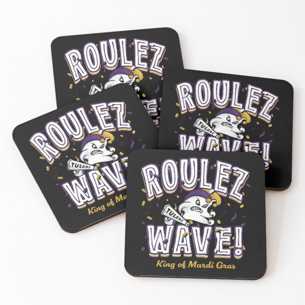 Item preview, Tulane Roulez Wave King Of Mardi Gras designed and sold by ismaelgeme.