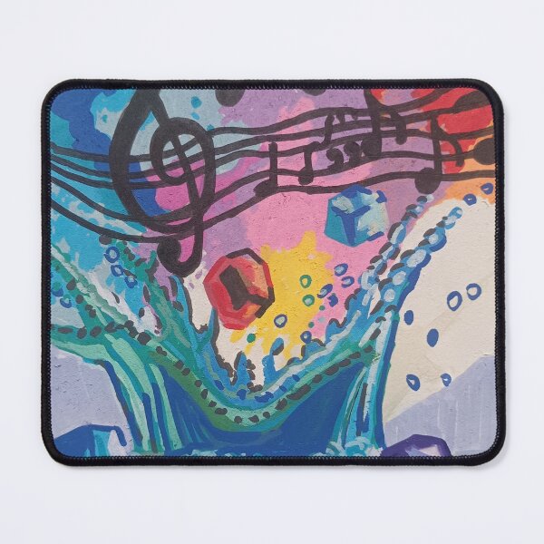 Item preview, Colorful Music Splash Wave Art – Vibrant Musical Notes Abstract Design. designed and sold by fbtrisha.