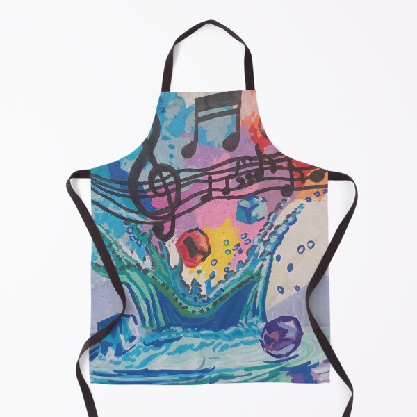 Item preview, Colorful Music Splash Wave Art – Vibrant Musical Notes Abstract Design. designed and sold by fbtrisha.