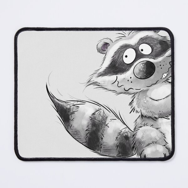 Item preview, Funny Raccoon Peeking Around the Corner Cartoon designed and sold by modartis.