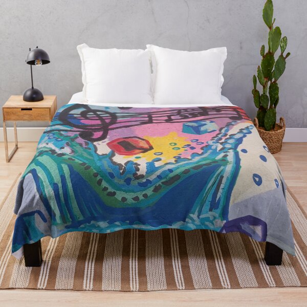 Item preview, Colorful Music Splash Wave Art – Vibrant Musical Notes Abstract Design. designed and sold by fbtrisha.