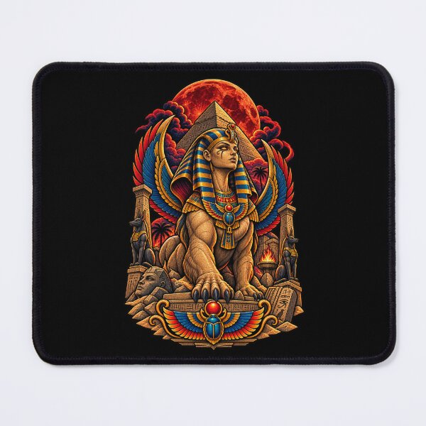 Item preview, Egyptian Sphinx Under a Blood Moon designed and sold by Gabriela Mihai.