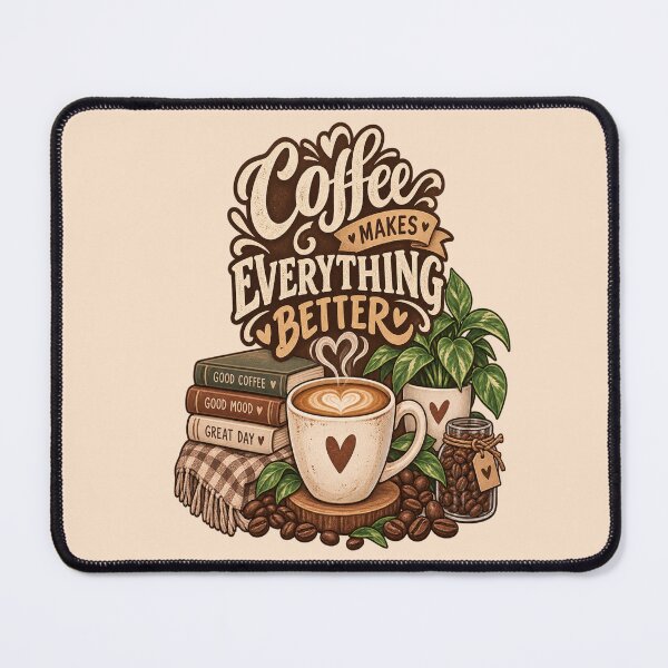 Item preview, Coffee Makes Everything Better – Cozy Coffee Lover Design designed and sold by NovaNest  Studio.
