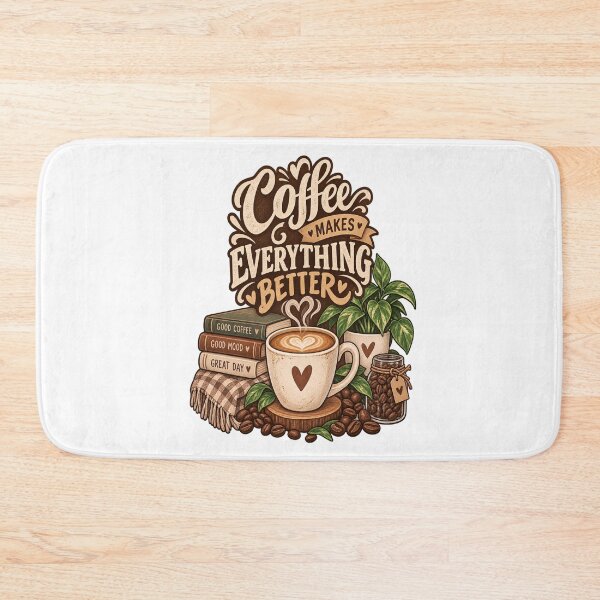 Item preview, Coffee Makes Everything Better – Cozy Coffee Lover Design designed and sold by NovaNest  Studio.