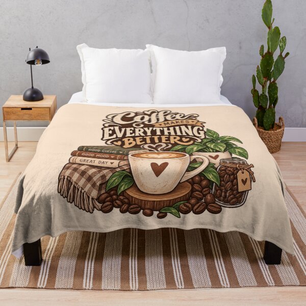 Item preview, Coffee Makes Everything Better – Cozy Coffee Lover Design designed and sold by NovaNest Studio.