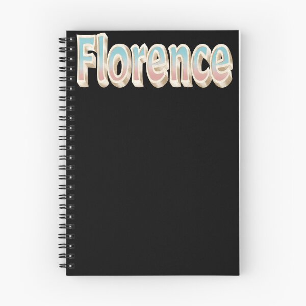 Item preview, Florence Name in Blue and Coral with a Glam Style designed and sold by AloraDawnEve.