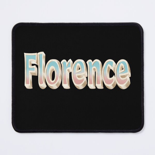 Item preview, Florence Name in Blue and Coral with a Glam Style designed and sold by AloraDawnEve.