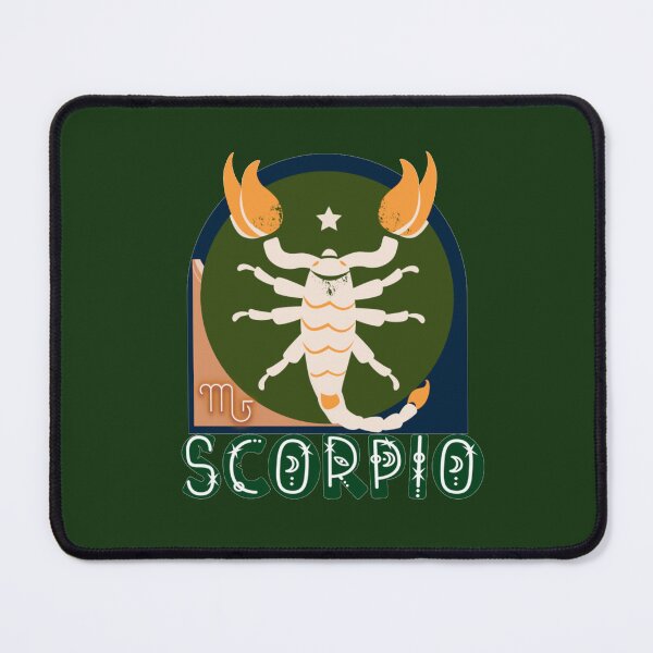 Item preview, Scorpio- orange, navy & green scorpion designed and sold by priyankajustine.