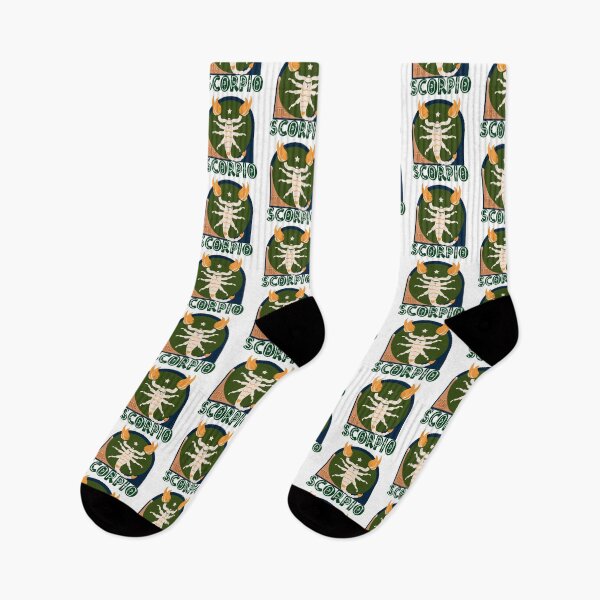 Item preview, Scorpio- orange, navy & green scorpion designed and sold by priyankajustine.