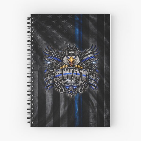 Item preview, SWAT Brotherhood – Thin Blue Line Tactical Police Eagle designed and sold by artistwill.