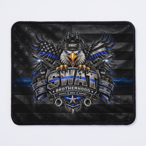 Item preview, SWAT Brotherhood – Thin Blue Line Tactical Police Eagle designed and sold by artistwill.