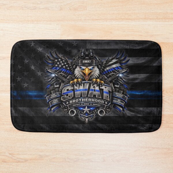 Item preview, SWAT Brotherhood – Thin Blue Line Tactical Police Eagle designed and sold by artistwill.