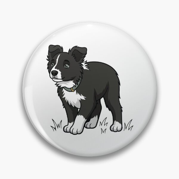 Item preview, Cute Border Collie Puppy – Black and White K9 Dog Lover Design designed and sold by Bluek9sDesign.