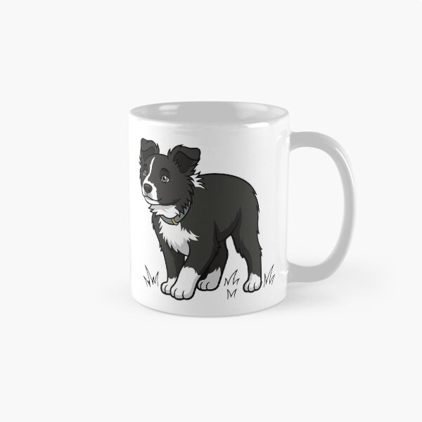 Item preview, Cute Border Collie Puppy – Black and White K9 Dog Lover Design designed and sold by Bluek9sDesign.