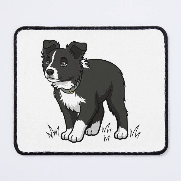Item preview, Cute Border Collie Puppy – Black and White K9 Dog Lover Design designed and sold by Bluek9sDesign.