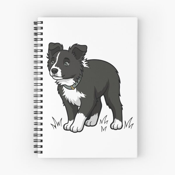 Item preview, Cute Border Collie Puppy – Black and White K9 Dog Lover Design designed and sold by Bluek9sDesign.
