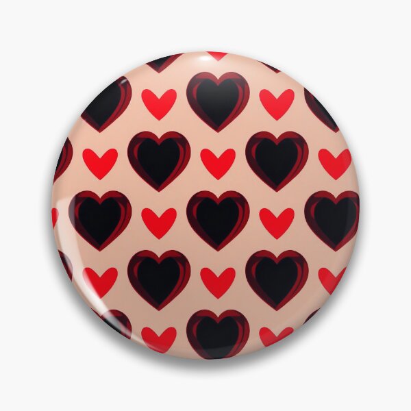 Item preview, ❤️ Black & Red Hearts Pattern – Romantic Love Design designed and sold by IMuDesigner.