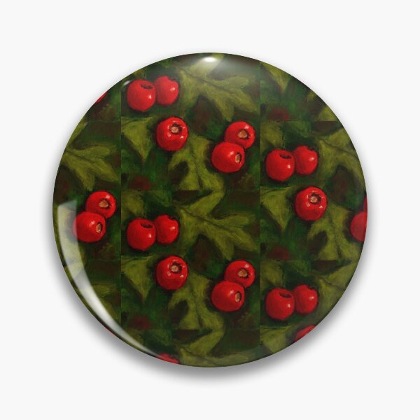 Item preview, Hawthorn Berries Pastel Art, Bright Red Berry designed and sold by JoyfulWhimsy.
