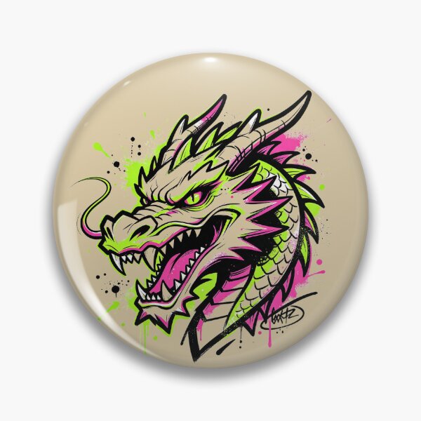 Item preview, Neon dragon head designed and sold by mixoubraw.