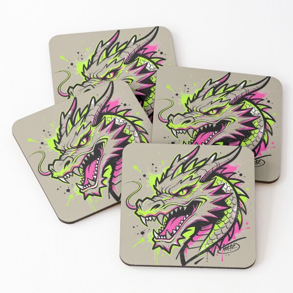Item preview, Neon dragon head designed and sold by mixoubraw.