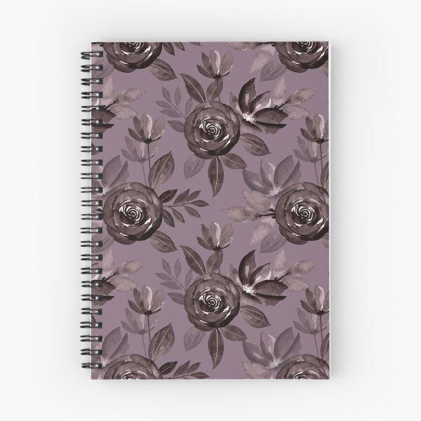 Item preview, Gothic Dark Rose Floral Pattern on Vintage Mauve designed and sold by ​Jyoti Digital Artist.