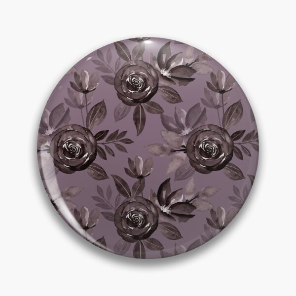 Item preview, Gothic Dark Rose Floral Pattern on Vintage Mauve designed and sold by ​Jyoti Digital Artist.