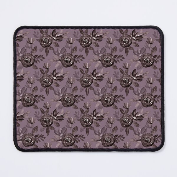 Item preview, Gothic Dark Rose Floral Pattern on Vintage Mauve designed and sold by Jyoti Digital Artist.