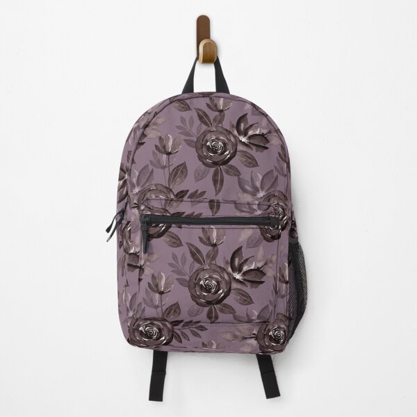 Item preview, Gothic Dark Rose Floral Pattern on Vintage Mauve designed and sold by Jyoti Digital Artist.