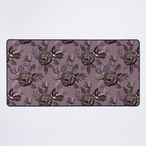 Item preview, Gothic Dark Rose Floral Pattern on Vintage Mauve designed and sold by ​Jyoti Digital Artist.