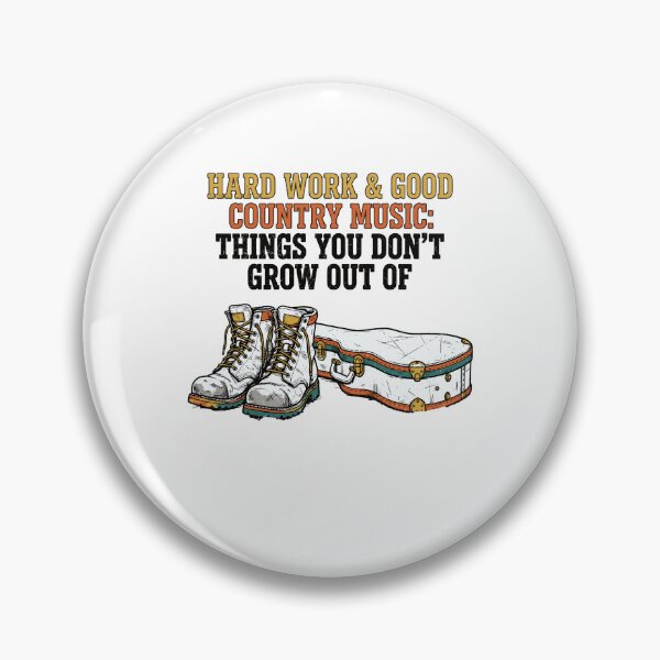 Item preview, Hard Work & Good Country Music – Boots, Guitar & Gritty Country Lifestyle designed and sold by Designart68.