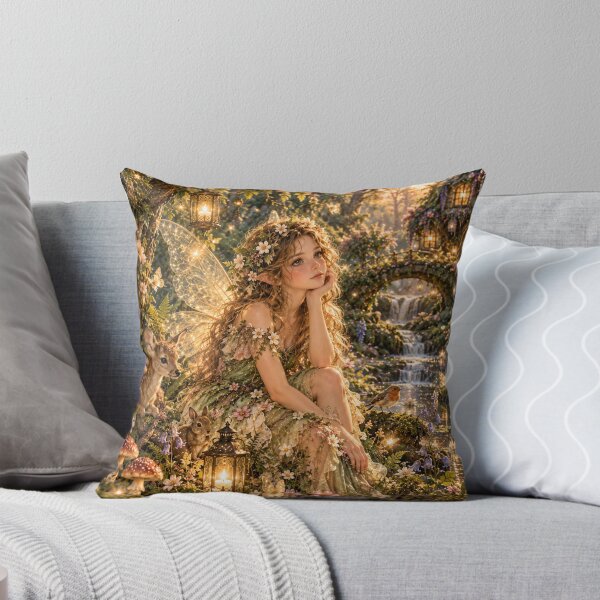 Item preview, Golden Fairy Woodland Dream designed and sold by FairyArtCottage.