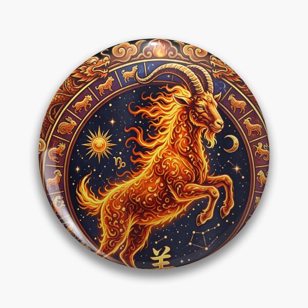 Item preview, Year Of The Goat 2027 羊年 Chinese Lunar New Year Chinese Zodiac designed and sold by BASKN.