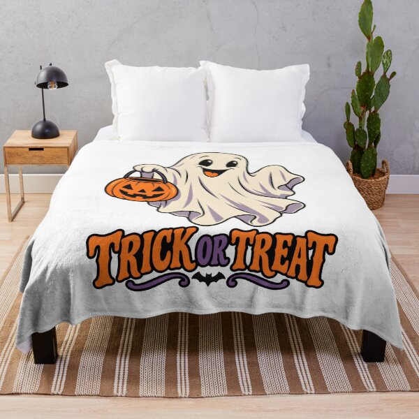 Item preview, Trick or Treat Ghost Pumpkin Halloween Cartoon designed and sold by Artmares.