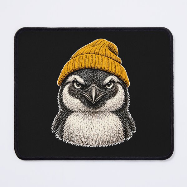 Item preview, Funny Penguin Wearing Beanie designed and sold by erozzz.