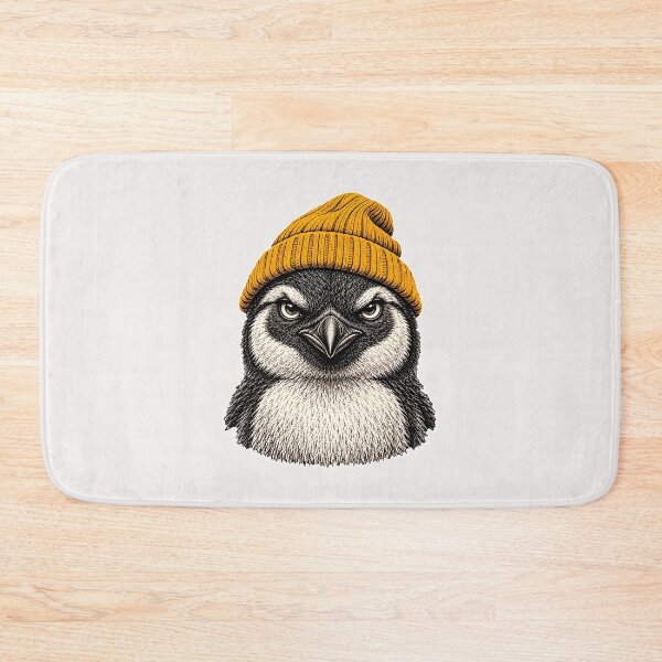 Item preview, Funny Penguin Wearing Beanie designed and sold by erozzz.