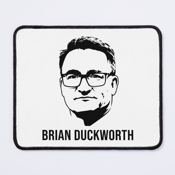 Item preview, Brian Duckworth Portrait – Bold Black and White Minimalist Fan Art designed and sold by Designart68.
