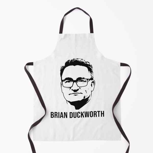 Item preview, Brian Duckworth Portrait – Bold Black and White Minimalist Fan Art designed and sold by Designart68.