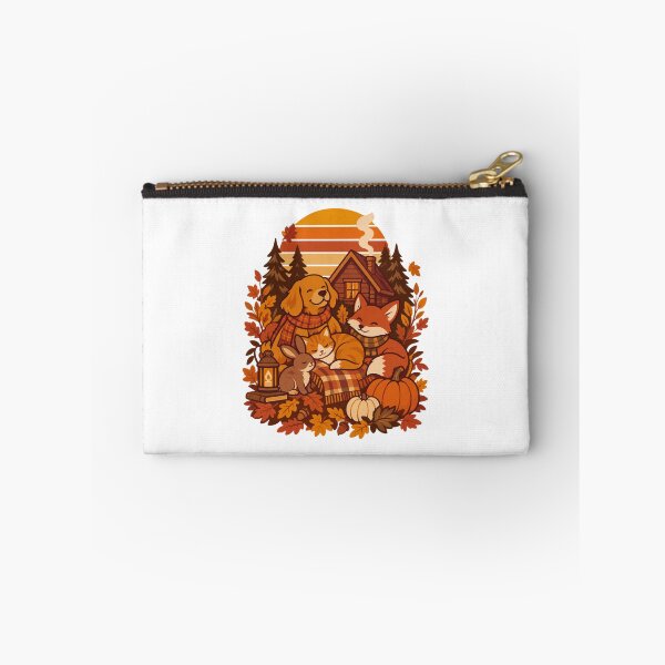 Item preview, Cozy Autumn Forest Cabin Animals designed and sold by LuveraxArt.