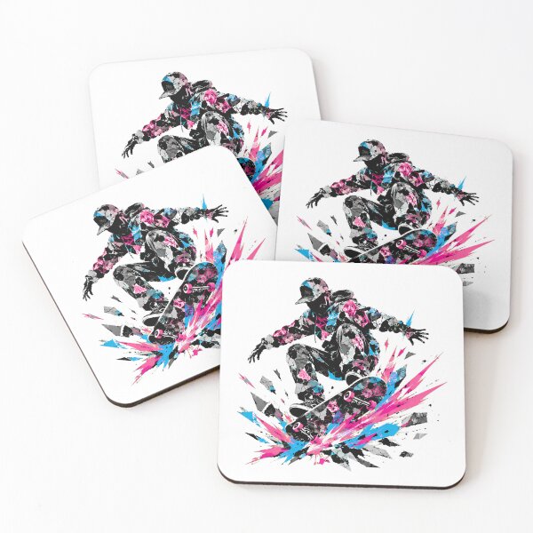 Item preview, Urban Skateboarder Splatter Paint Silhouette Streetwear designed and sold by chattsuede.