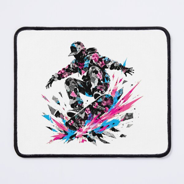 Item preview, Urban Skateboarder Splatter Paint Silhouette Streetwear designed and sold by chattsuede.