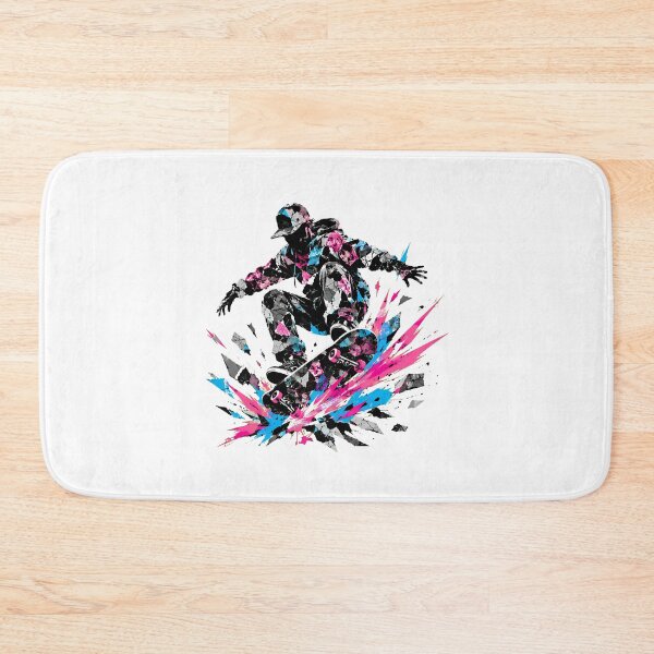 Item preview, Urban Skateboarder Splatter Paint Silhouette Streetwear designed and sold by chattsuede.