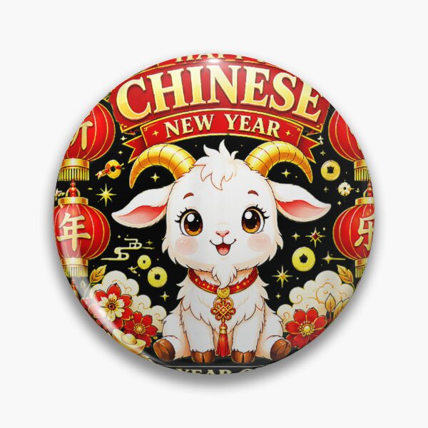 Item preview, Year Of The Goat 2027 羊年 Chinese Lunar New Year Chinese Zodiac designed and sold by BASKN.