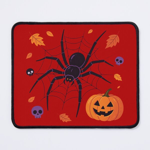 Item preview, Spooky Halloween Spider – Web, Skulls & Jack-O’-Lantern designed and sold by urmoments.