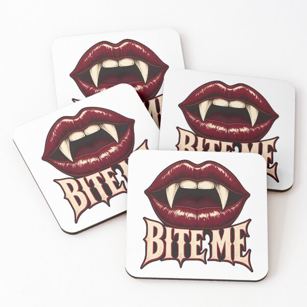 Item preview, Vampire Bite Me Fangs Retro Halloween Humor designed and sold by Artmares.
