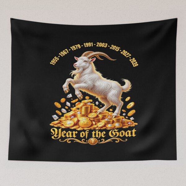 Item preview, Year Of The Goat 2027 羊年 Chinese Lunar New Year Chinese Zodiac designed and sold by BASKN.