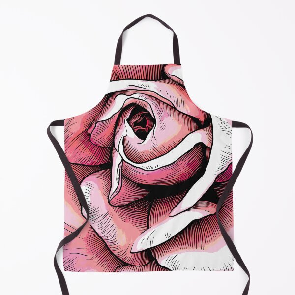 Item preview, Pink Rose Woodcut designed and sold by COSMIC SUDZ.